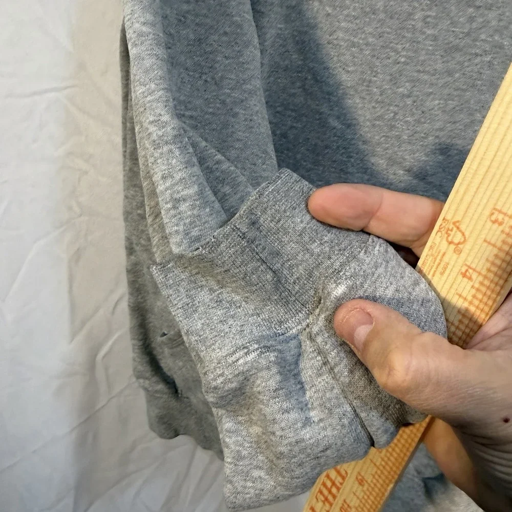 Carhartt‎ Hooded Sweat Parka Pullover Drawstring Hoodie Gray Distress M